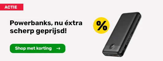 Actie: Powerbanks, nu éxtra scherp geprijsd!