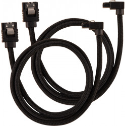 Corsair CC-8900282 SATA-kabel 2 stuks 0,6m, haaks, Zwart