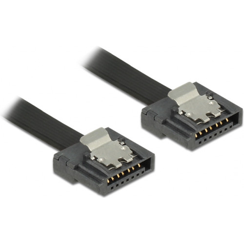 Delock 83839 SATA 6 Gb/s kabel 20cm zwart FLEXI