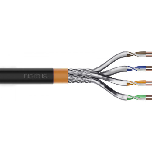 ASSMANN Electronic DK-1741-VH-1-OD 100m Cat7 SF/UTP (S-FTP) Zwart netwerkkabel