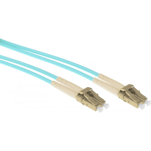 ACT 7 meter multimode 50/125 OM3 duplex armored fiber patch kabel met LC connectoren