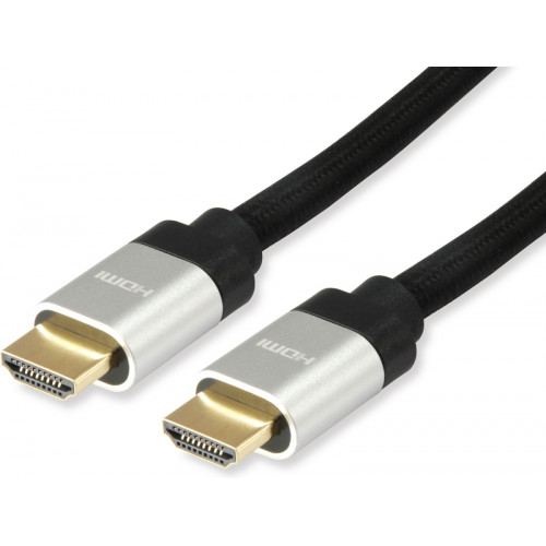 Equip 119383 HDMI kabel 5 m HDMI Type A (Standaard) Zwart, Zilver