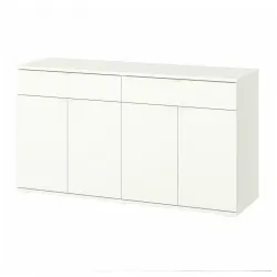 VIHALS Buffetkast - wit 140x37x75 cm