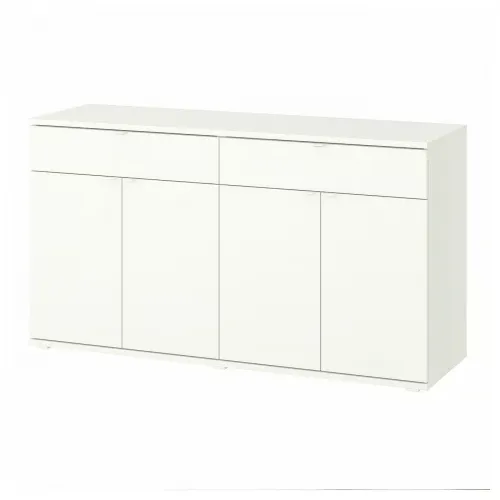 VIHALS Buffetkast - wit 140x37x75 cm