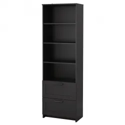 BRIMNES Boekenkast - zwart 60x190 cm