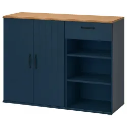 SKRUVBY Buffetkast - zwartblauw 120x38x90 cm