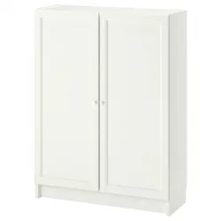 BILLY / OXBERG Boekenkast met deuren - wit 80x30x106 cm