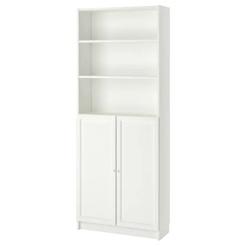 BILLY / OXBERG Boekenkast met deuren 80x30x202 cm