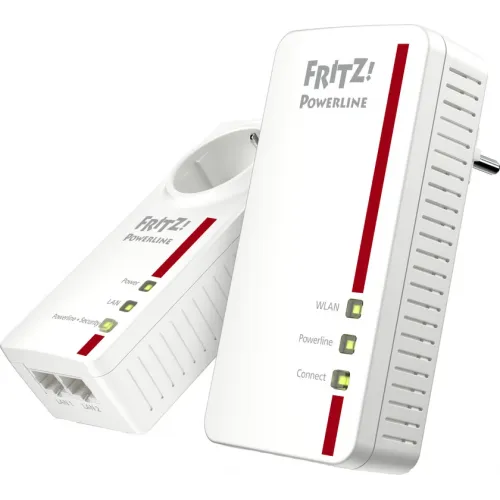 FRITZ!Powerline 1260E WLAN Set International WiFi 1200 Mbps 2 adapters