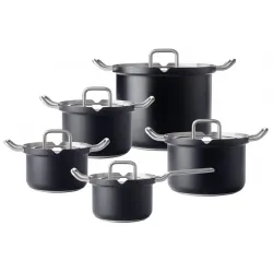 BK-Q-Linair Master Glas Black Pannenset 5-delig