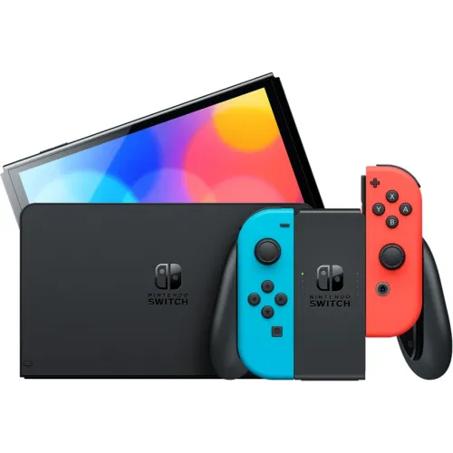 Nintendo Switch OLED Blauw Rood