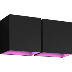 Philips Hue Resonate Downward White and Color - zwart 2-pack