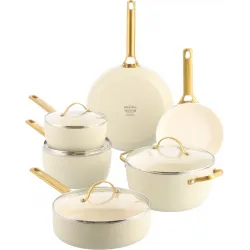 GreenPan Padova Reserve Pannenset 10-delig Cream White
