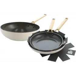 BK Sublime Koekenpannenset 24 + 28 cm + Wokpan 28 cm