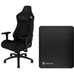 Vortech Pro Gamestoel Zwart + Vloermat