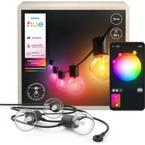 Philips Hue Festavia Globe Lichtsnoer - 21 meter