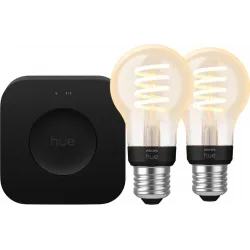 Philips Hue Filament White Ambiance Standaard Duo Pack + Bridge Pro