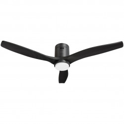 Hombli Smart Ceiling Fan & Light - Black & Black Wood