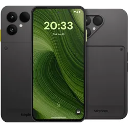 Fairphone 6 256GB Zwart 5G + Fairphone 6 Protective Back Cover Zwart