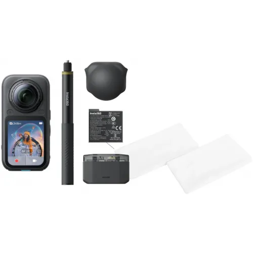 Insta360 X6 Essentials Bundle Zwart + BlueBuilt Microvezeldoekjes