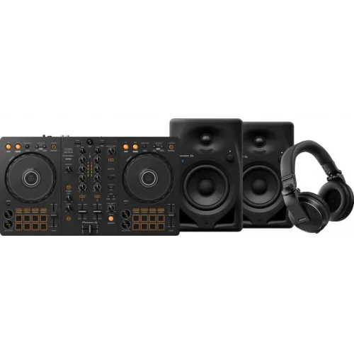 Pioneer DJ DDJ-FLX4 + Pioneer DJ HDJ-X5 Zwart + Pioneer DJ DM-40D-BT Zwart