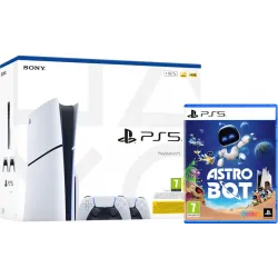 PlayStation 5 Slim Disc Edition + Astro Bot + Extra Controller Wit