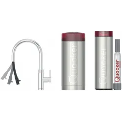 Quooker COMBI+ & Quooker Flex Round Chroom & Quooker CUBE