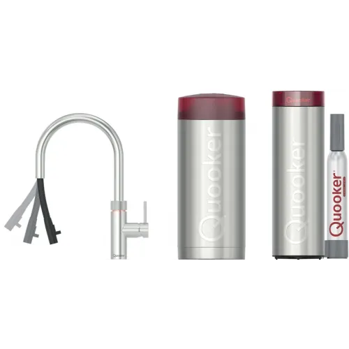 Quooker COMBI+ & Quooker Flex Round RVS & Quooker CUBE