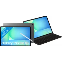 Samsung Galaxy Tab S10 FE Plus 13,1 inch 128GB Wifi Grijs + Toetsenbord Hoes QWERTY