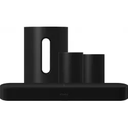 Sonos Beam Gen 2 Zwart + 2x Era 100 Zwart + Sub Mini Zwart